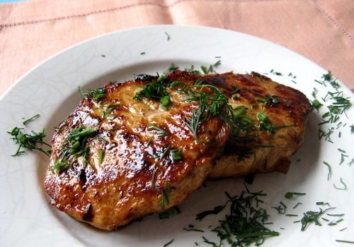 Свиная отбивная в бальзамическом уксусе